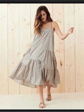 Jenni Kayne Tiered Cotton Linen Sundress Size XS